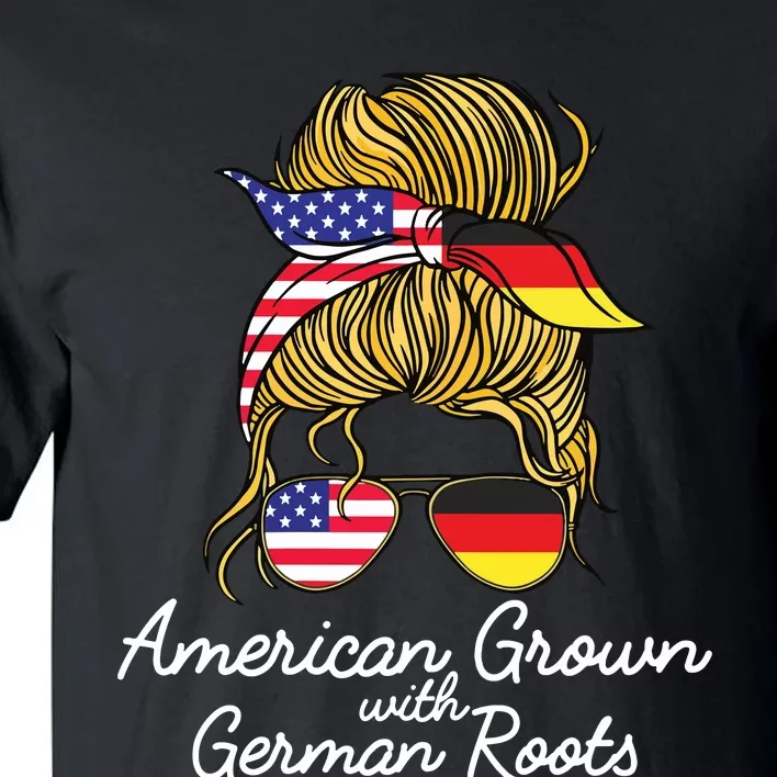 American Grown With German Roots Germany And USA Flag Tall T-Shirt