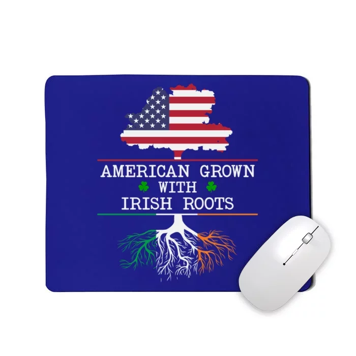 American Grown With Irish Roots St Patricks Day Gift Mousepad