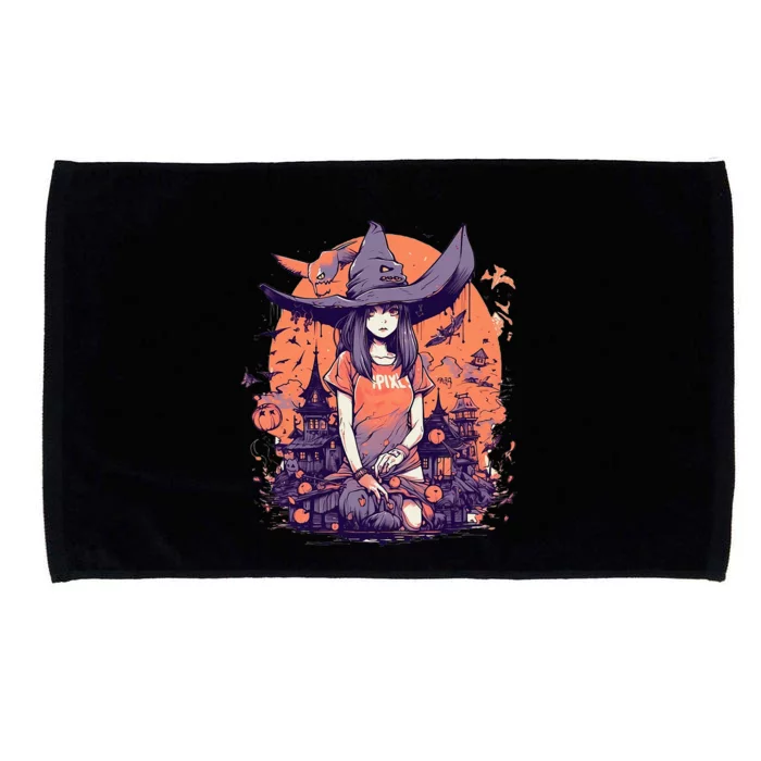 Anime Girl Witch Hat Halloween Costume Otaku Women Kids Microfiber Hand Towel