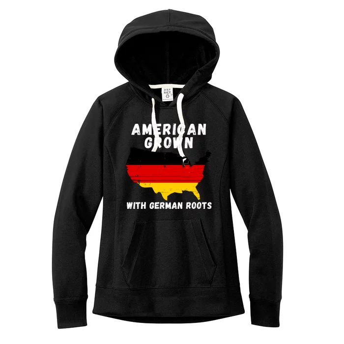 American Grown With German Roots, Germany Pride Germany USA Women's Fleece Hoodie