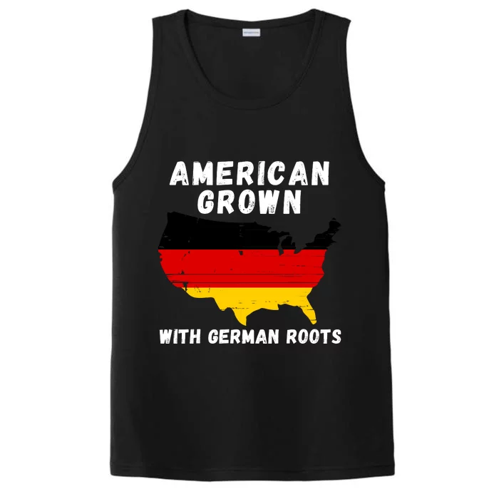 American Grown With German Roots, Germany Pride Germany USA Performance Tank