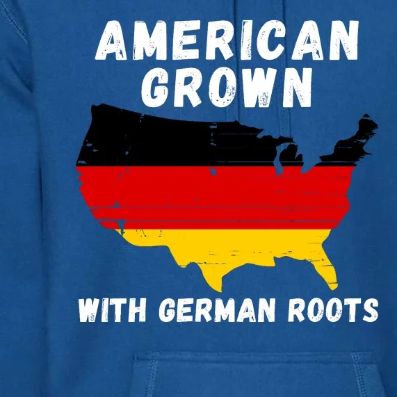 American Grown With German Roots, Germany Pride Germany USA Premium Hoodie