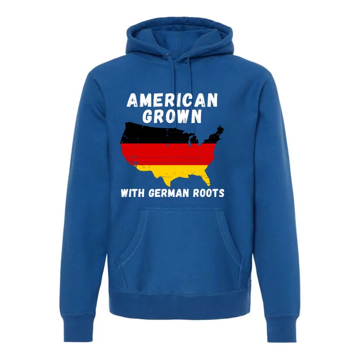 American Grown With German Roots, Germany Pride Germany USA Premium Hoodie