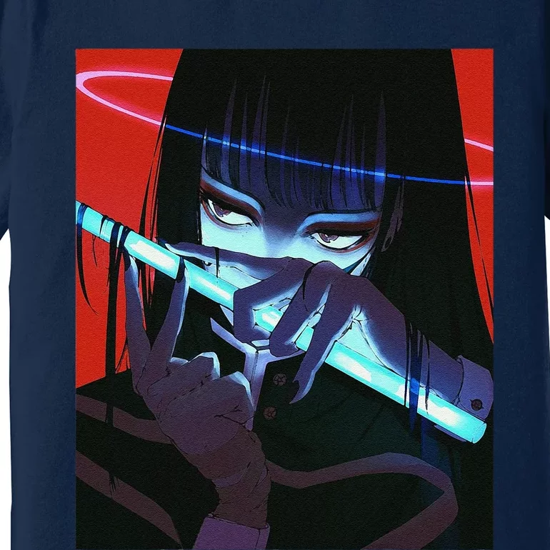 Anime Girl Waifu Aesthetic Japanese Otaku Premium T-Shirt