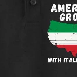 American Grown With Italian Roots, Italian Pride Italian USA Dry Zone Grid Performance Polo