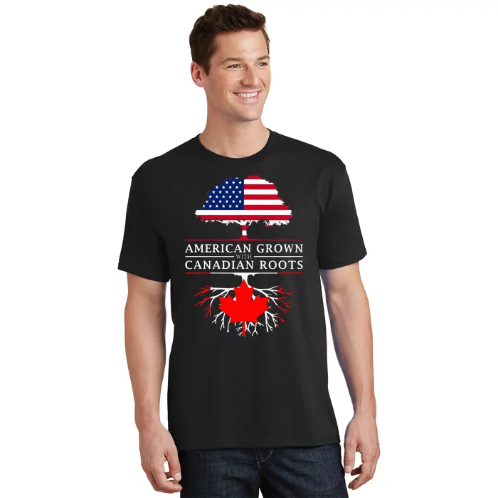 American Grown With Canadian Roots Canada T-Shirt