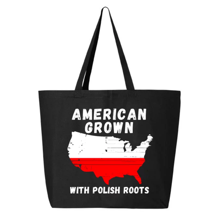 American Grown With Polish Roots, Polish Pride Poland USA 25L Jumbo Tote