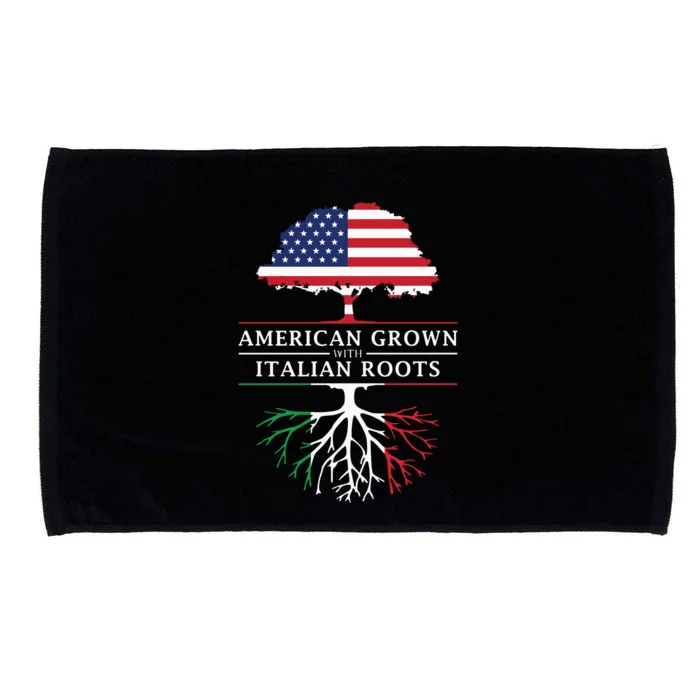 American Grown With Italian Roots Italy Microfiber Hand Towel