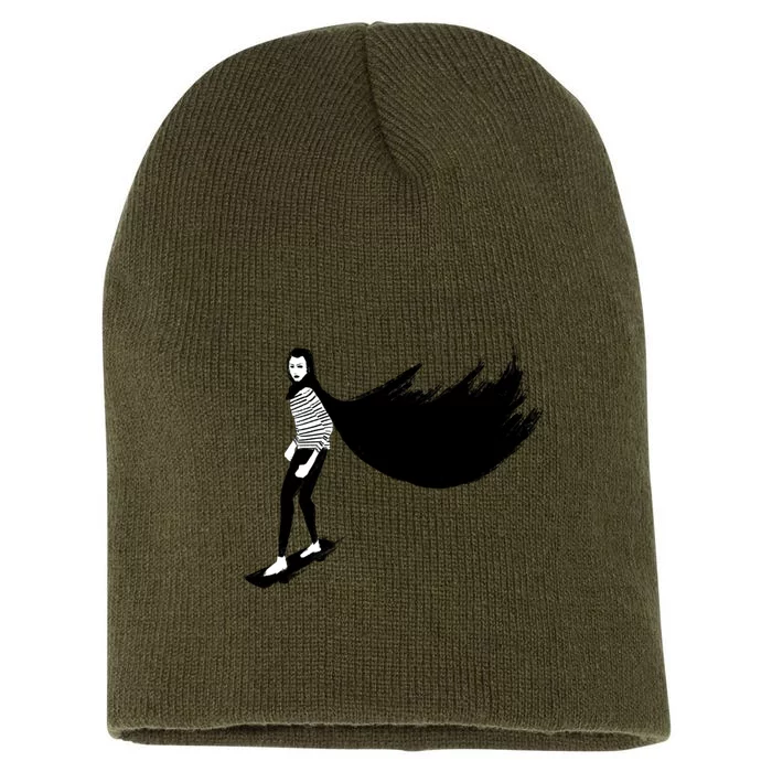 A Girl Walks Home Alone At Night Short Acrylic Beanie