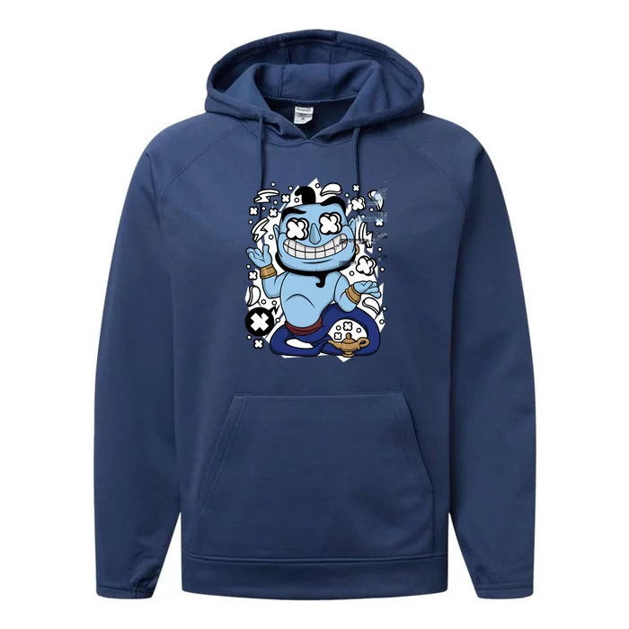 Alladine Genie With Lamp Performance Fleece Hoodie