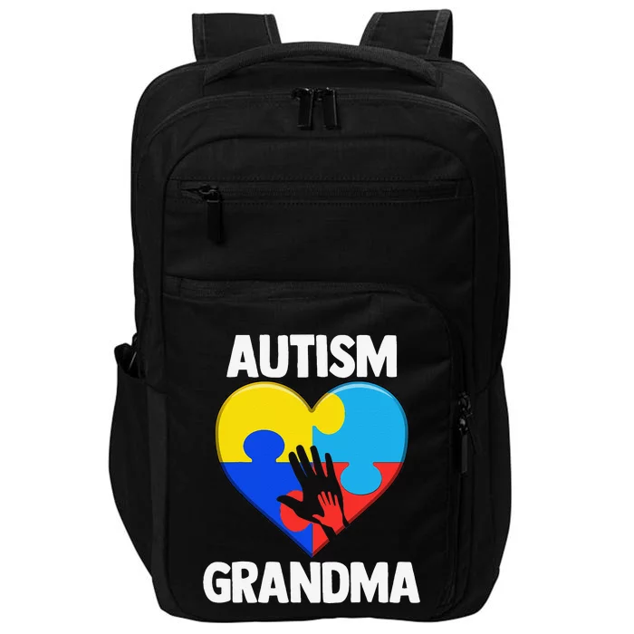 Autism Grandmas Women Grandma Autism Gift Impact Tech Backpack