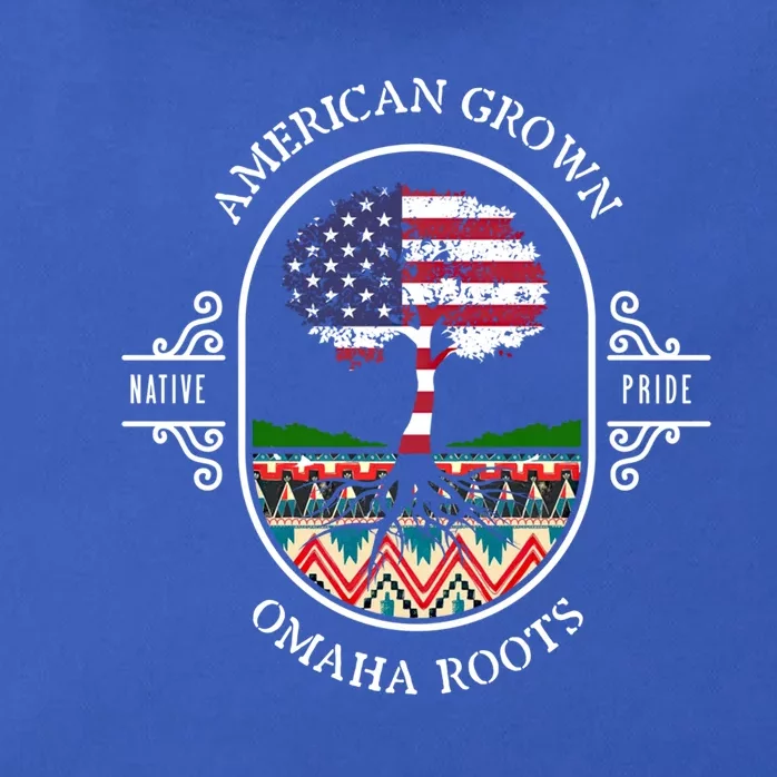 American Grown With Omaha Tribe Roots Native Indian Pride Tr Cute Gift Zip Tote Bag