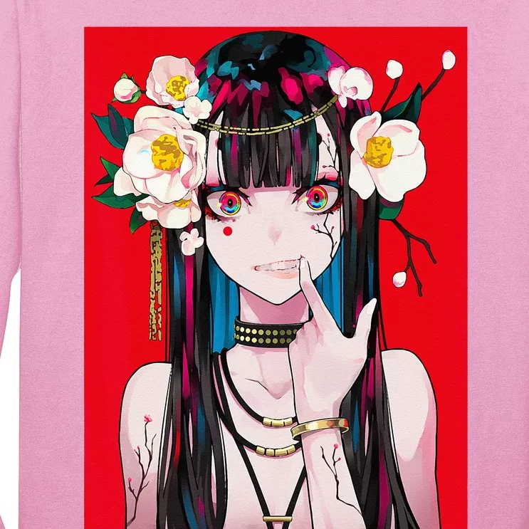 Anime Girl Waifu Japanese Aesthetic Kawaii Otaku Weeb Long Sleeve Shirt