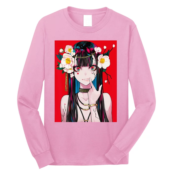 Anime Girl Waifu Japanese Aesthetic Kawaii Otaku Weeb Long Sleeve Shirt