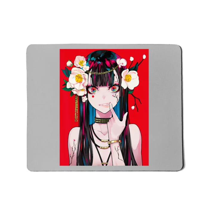 Anime Girl Waifu Japanese Aesthetic Kawaii Otaku Weeb Mousepad