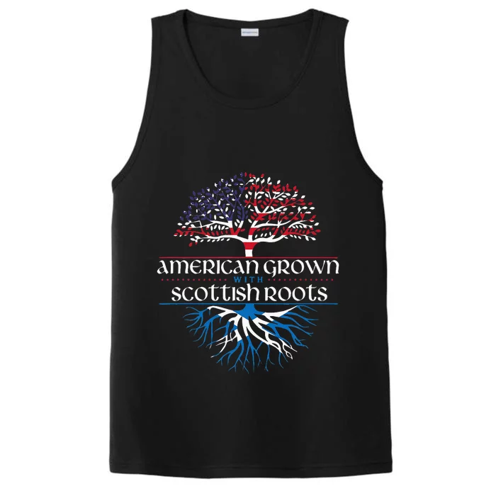 American Grown with Scottish Roots Scotland Pride Heritage Performance Tank