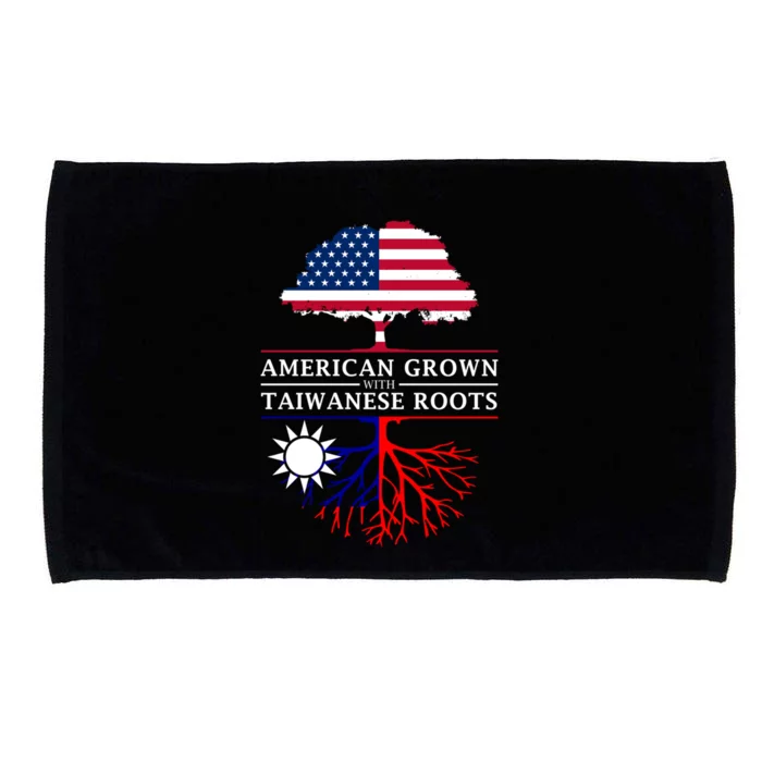 American Grown With Taiwanese Roots Gift Taiwan Gift Microfiber Hand Towel