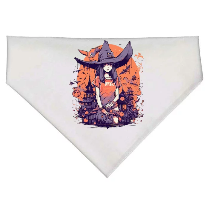 Anime Girl Witch Hat Halloween Costume Otaku USA-Made Doggie Bandana