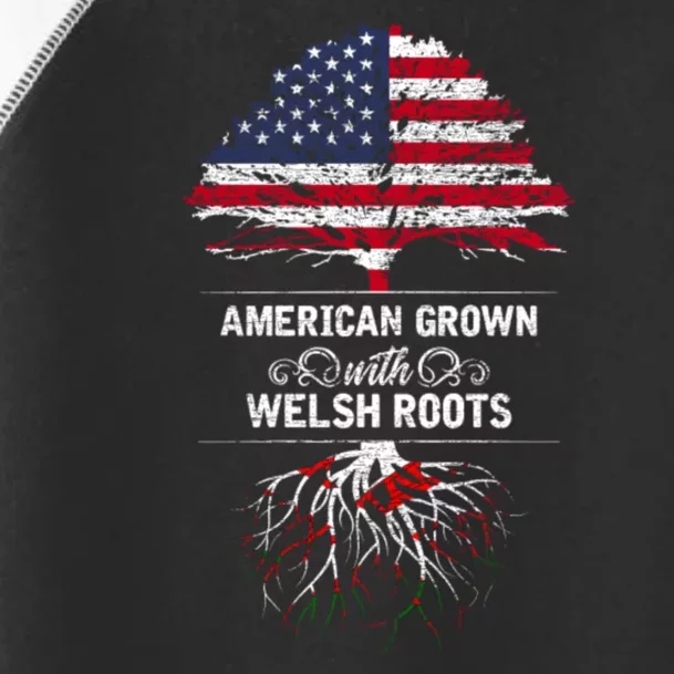 American Grown With Welsh Roots Funny Toddler Fine Jersey T-Shirt