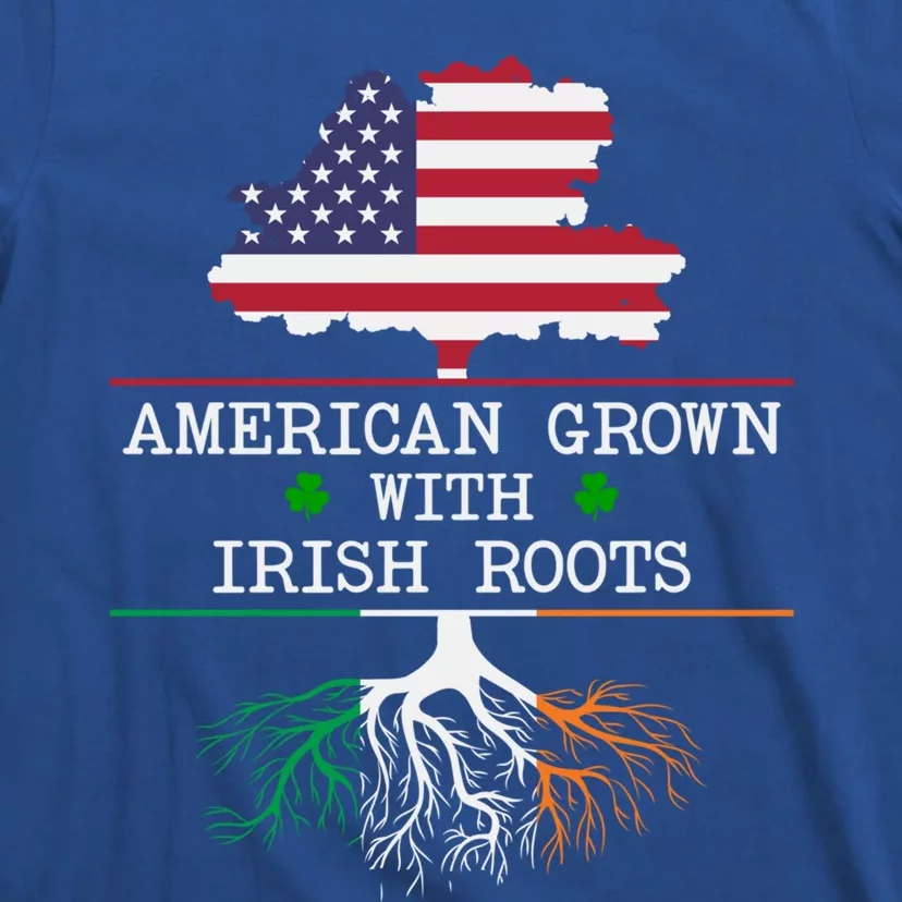 American Grown With Irish Roots St Patricks Day Gift T-Shirt