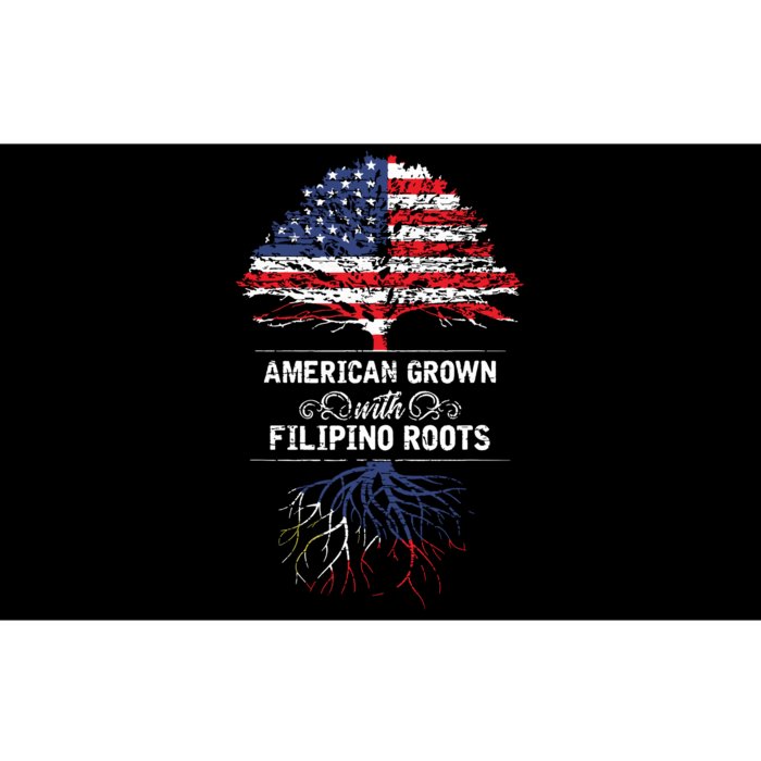 American Grown With Filipino Roots Usa Tree Philippines Bumper Sticker