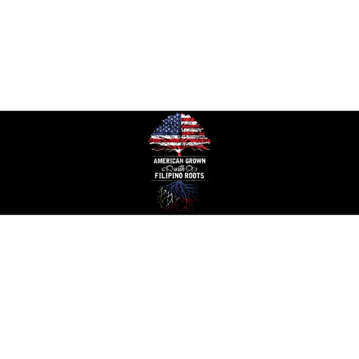 American Grown With Filipino Roots Usa Tree Philippines Bumper Sticker