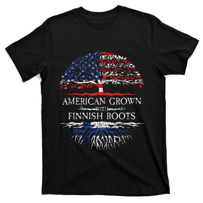 American Grown With Finnish Roots Finland T-Shirt