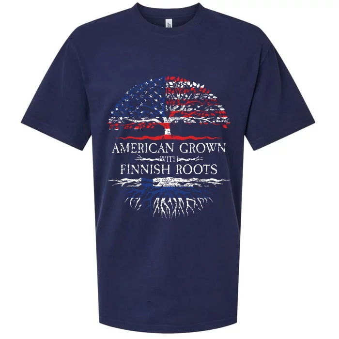 American Grown With Finnish Roots Finland Sueded Cloud Jersey T-Shirt