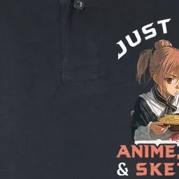 A Girl Who Loves Anime Ramen And Sketching Japan Anime Softstyle Adult Sport Polo