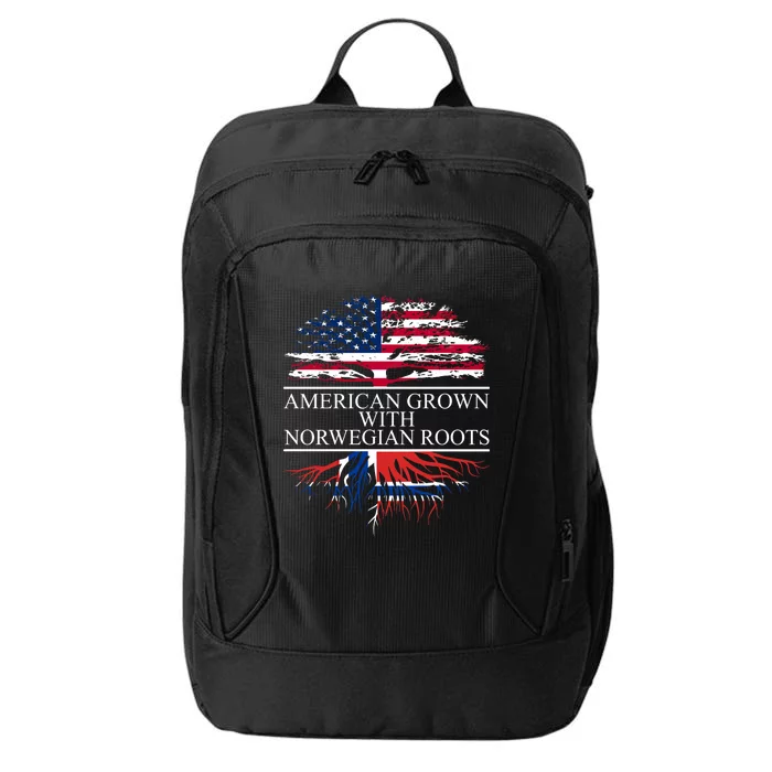 American Grown With Norwegian Roots Gift City Backpack