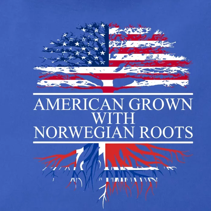 American Grown With Norwegian Roots Gift Zip Tote Bag