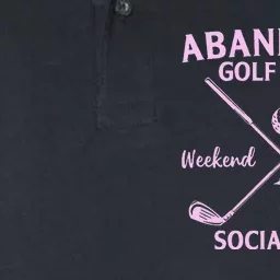 Abandoned Golf Wives Social Club Funny Golfer Golfing Player Softstyle Adult Sport Polo