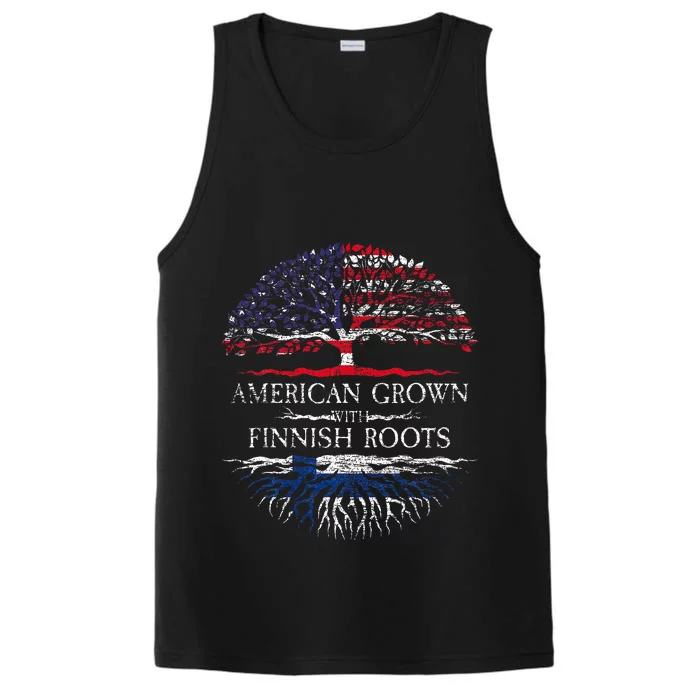 American Grown With Finnish Roots Finland Performance Tank