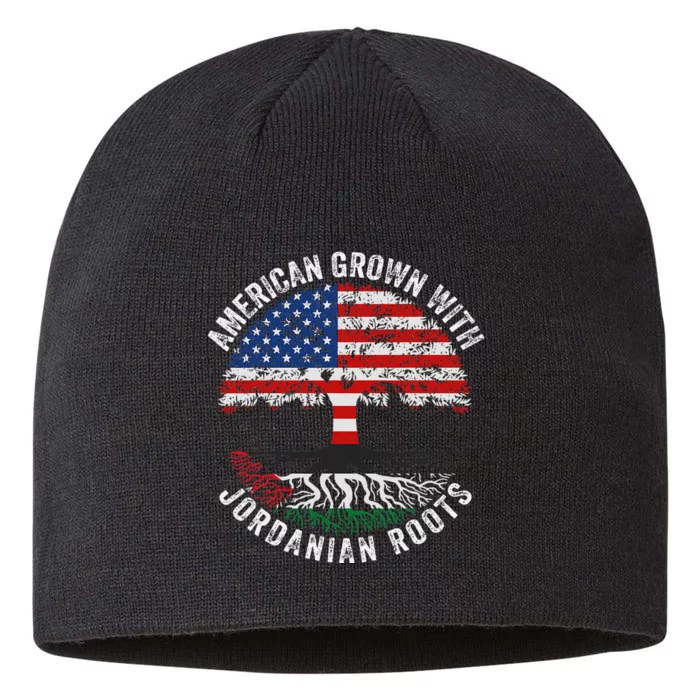 American Grown With Jordanian Roots Jordan Flag 8 1/2in Sustainable Knit Beanie