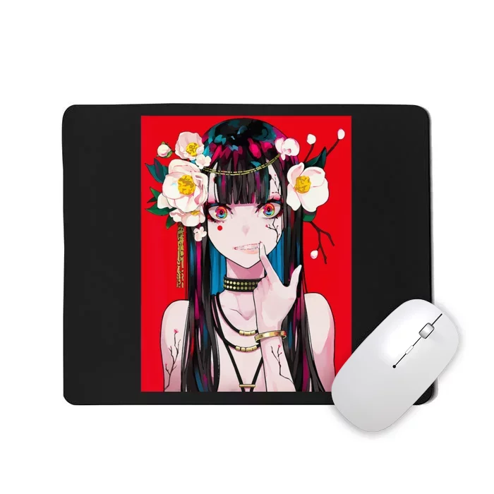 Anime Girl Waifu Japanese Aesthetic Kawaii Otaku Weeb Mousepad