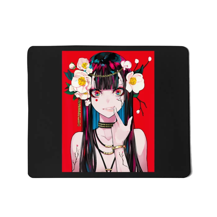 Anime Girl Waifu Japanese Aesthetic Kawaii Otaku Weeb Mousepad