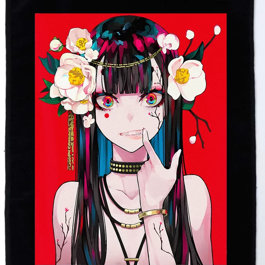 Anime Girl Waifu Japanese Aesthetic Kawaii Otaku Weeb Platinum Collection Golf Towel