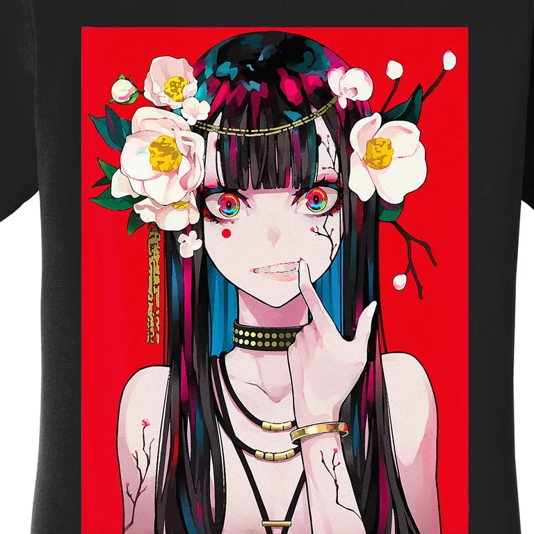 Anime Girl Waifu Japanese Aesthetic Kawaii Otaku Weeb Women's T-Shirt