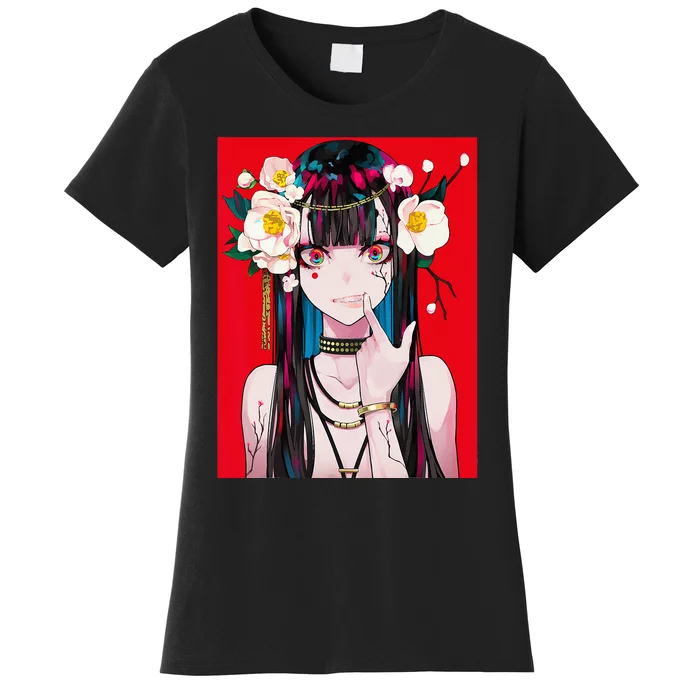 Anime Girl Waifu Japanese Aesthetic Kawaii Otaku Weeb Women's T-Shirt