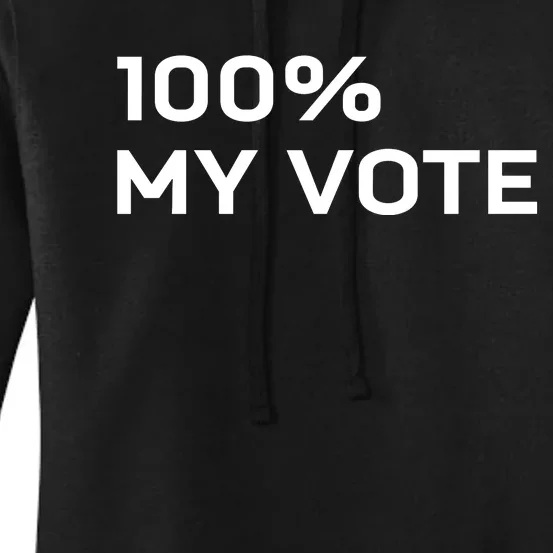 Amanda Gorman Wearing 100% My Vote Women's Pullover Hoodie