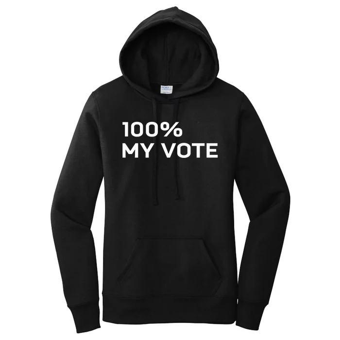 Amanda Gorman Wearing 100% My Vote Women's Pullover Hoodie