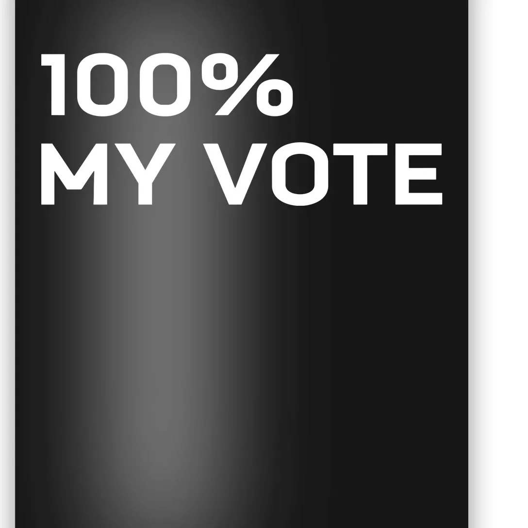 Amanda Gorman Wearing 100% My Vote Poster