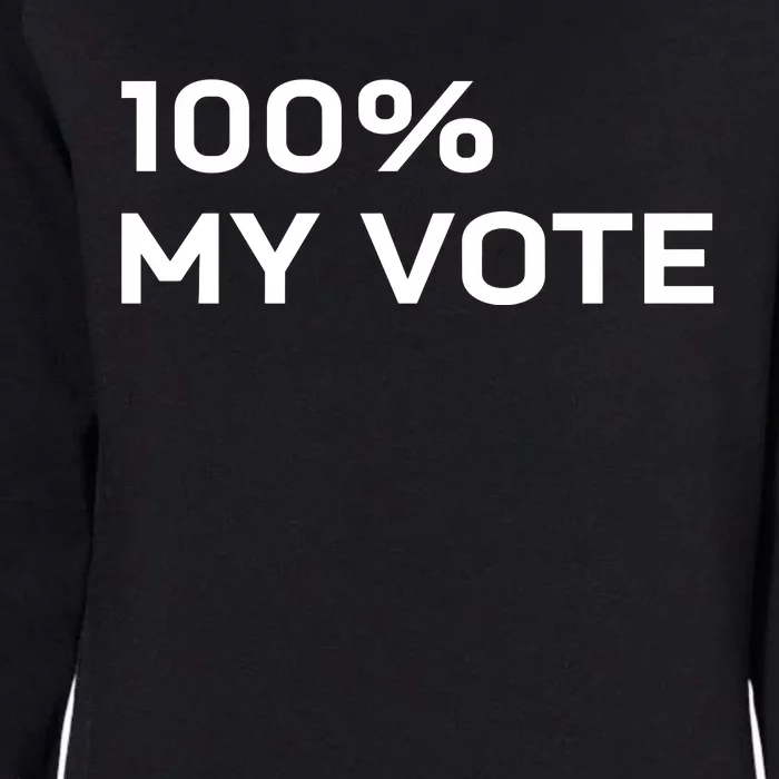 Amanda Gorman Wearing 100% My Vote Womens California Wash Sweatshirt