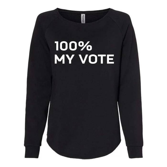 Amanda Gorman Wearing 100% My Vote Womens California Wash Sweatshirt