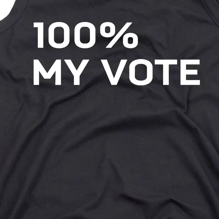 Amanda Gorman Wearing 100% My Vote Tank Top