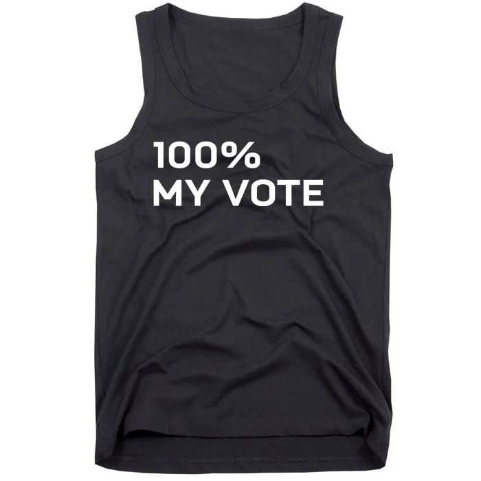 Amanda Gorman Wearing 100% My Vote Tank Top