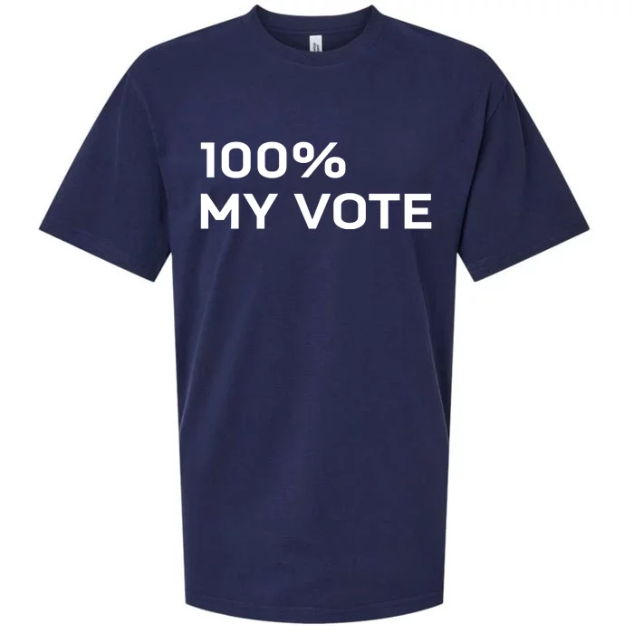 Amanda Gorman Wearing 100% My Vote Sueded Cloud Jersey T-Shirt