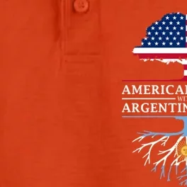 American Grown With Argentine Roots Cool Gift Argentina Great Gift Dry Zone Grid Performance Polo