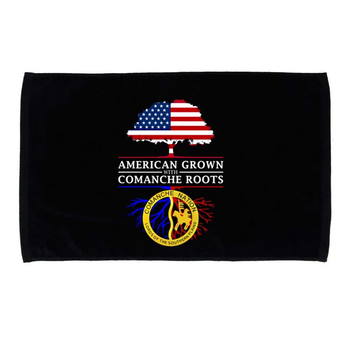 American Grown With Coche Nation Roots Gift Native American Cute Gift Microfiber Hand Towel