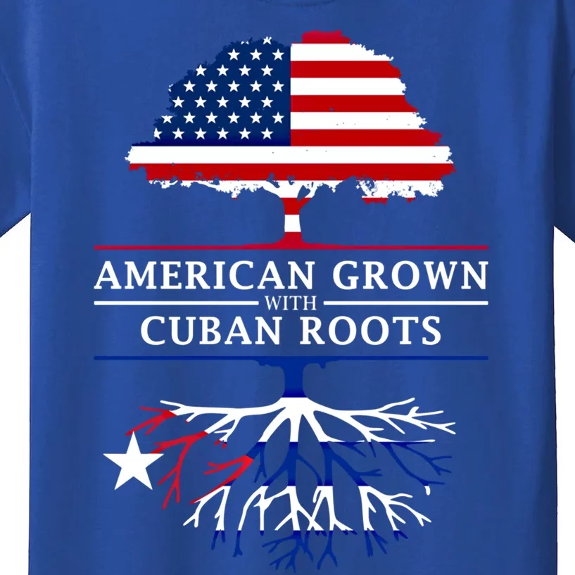 American Grown With Cuban Roots Cute Gift Cuba Gift Kids T-Shirt